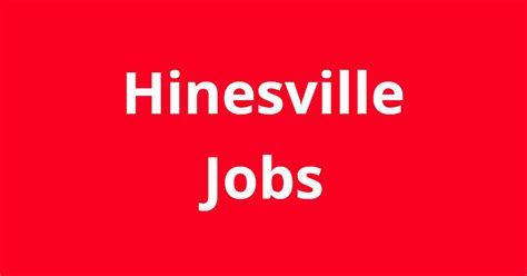 Easily apply Responsive employer. . Jobs hiring in hinesville ga